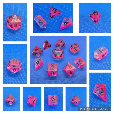 UV Reactive Pink and clear